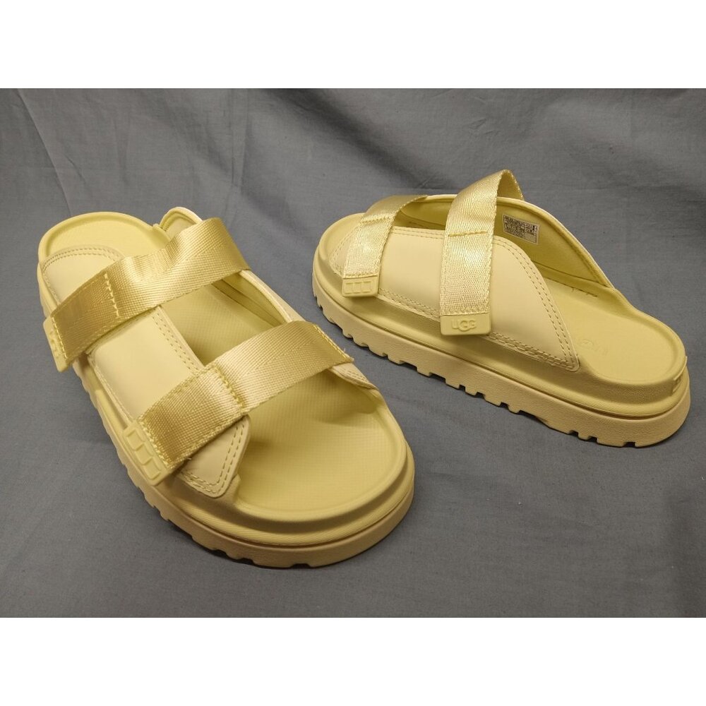 UGG Girls K Goldenglow Slide Slip-on Glow Yellow Size 5 NEW IN BOX!